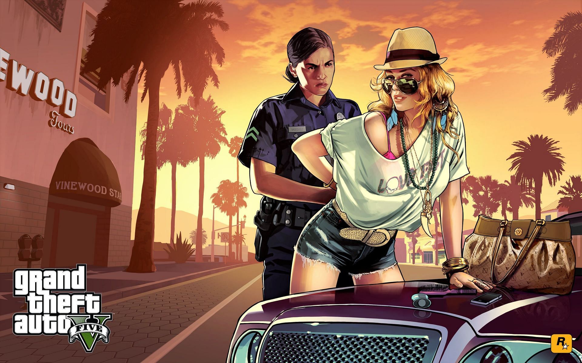 One of the official Grand Theft Auto 5 artworks (Image via Rockstar Games)